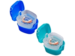 Estuche Para Prótesis Dentales (paquete De 2) Con Cesta De Filtración, Almacenamiento Portátil, Pp Ecológico