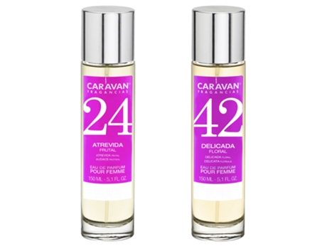 Set de 2 perfumes Caravan para mujer Nº42 y Nº 24 COLONIAS Y PERFUMES MULTIMARCA