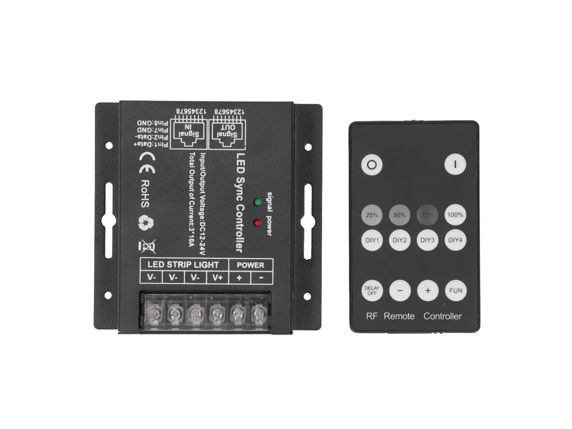 2026-control Remoto Táctil Inalámbrico Rf Led Monocromático Para Tiras Led Dimmer Dc12-24v