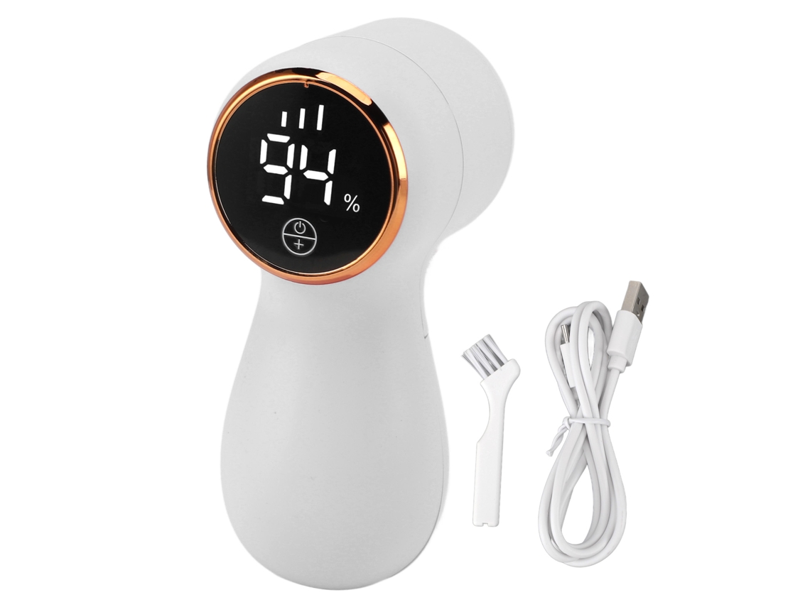 Rebe-quitapelusas Eliminador De Pelusas Eficiente Recargable Usb Seguro Versátil Portátil Para Ropa Muebles Alfombras Blanco