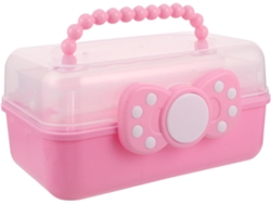Joyería Niños Niñas Organizador Plástico Plegable Capas Protección Suave Almacenamiento Práctico Accesorios