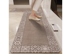 Alfombrilla De Cocina Antideslizante Y Lavable De 2 Piezas, Alfombrilla De Decoración Para El Hogar Digitallab (estilo 1, 50x80cm/50x160cm)