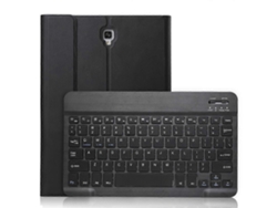 Funda de cuero ultrafina con teclado Bluetooth magnético desmontable A590 para Galaxy Tab A 10.5 T590/T595, con soporte Saisiyiky