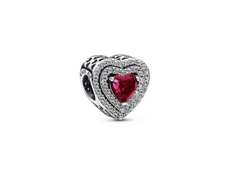 PANDORA Joyas Charm PANDORA - Abismo de Corazones Brillantes Rojo