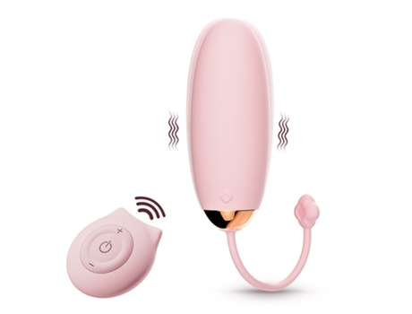 Mini vibrador de control remoto con 10 modos de vibración (rosa) YIZHOOD