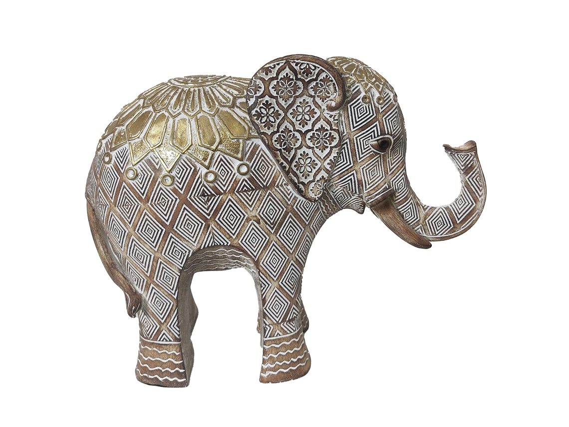 ORIGEN Home Decor Elefante Africanas Y Elefantes Figura de Elefante Gris - 20x25x9cm BY SIGRIS
