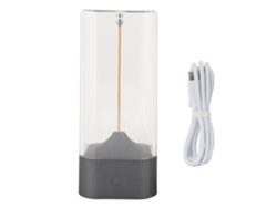Lámpara De Mesa Led Magnética Con Filamento Flexible, Minimalista, Moderna, Control Táctil, Recargable, Gris.
