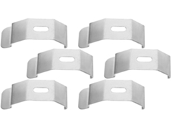 Kit De Reparo De Suportes Metálicos Para Varão De Cortina, 6 Peças Para Persianas Verticais, Clips R