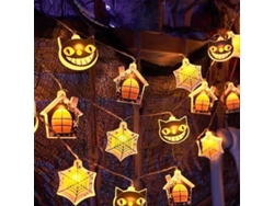 Luces navideñas con pilas, linternas de calabaza, murciélago y fantasma - Halloween NEVEANCE