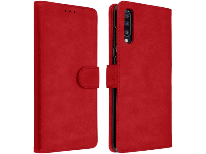 Funda Samsung Galaxy A70 AVIZAR Wallet Rojo