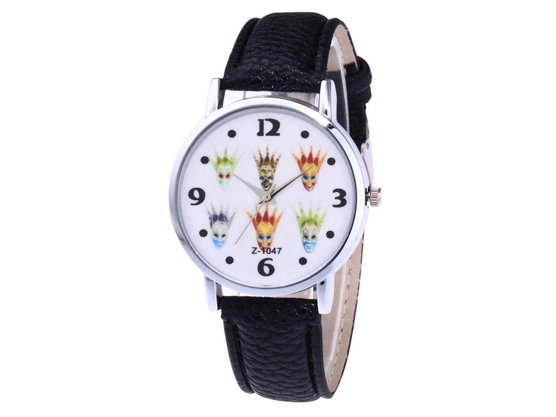 Reloj De Pulsera Casual Para Mujer Zhoulianfa Con Correa De Pu Y Movimiento De Cuarzo Negro.