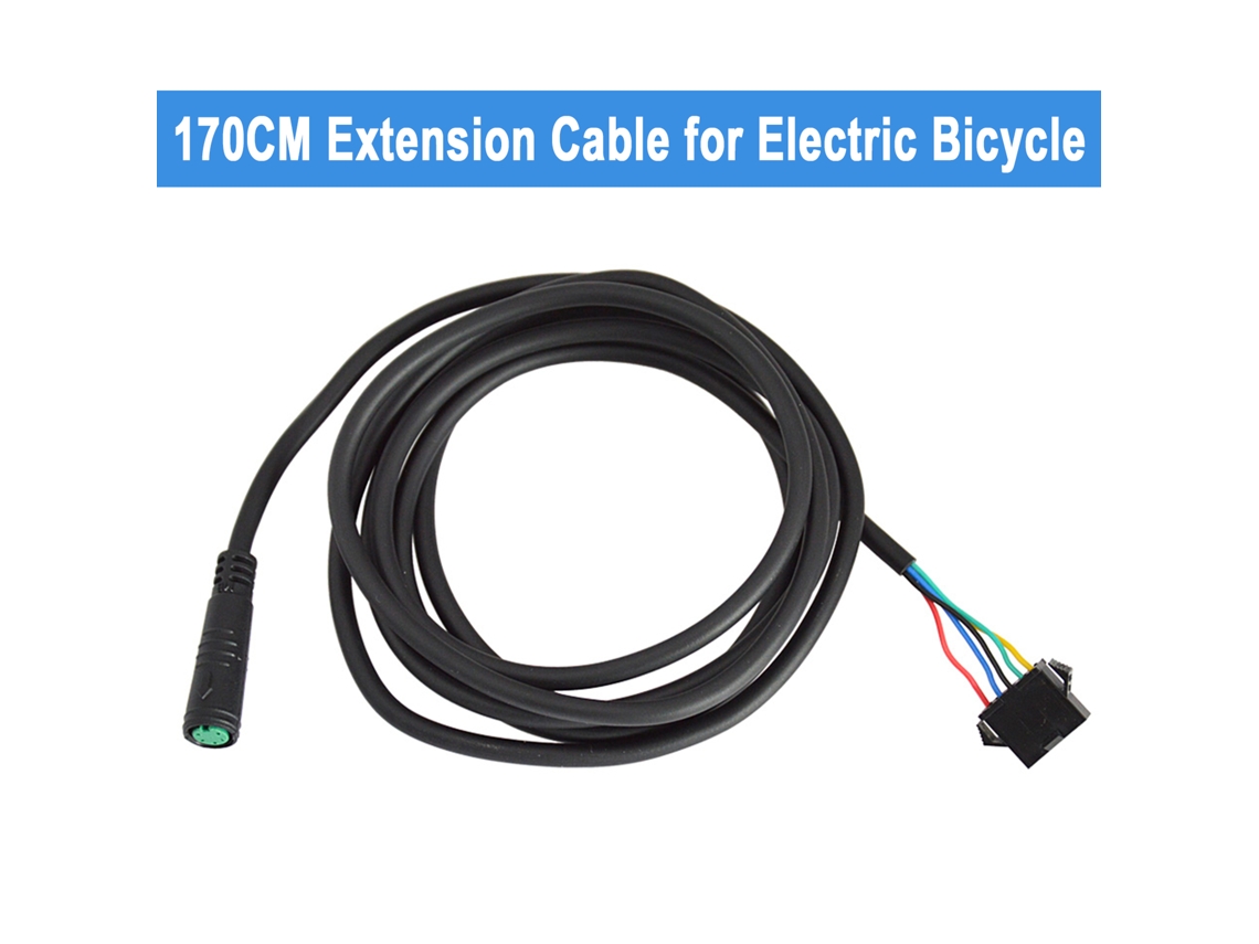 Cable De Extensión Para Bicicleta Eléctrica, 5 Pines, 170 Cm, Resistente Al Agua, Adaptador Para Pantalla Sm, Accesorios Para Bicicletas Eléctricas.
