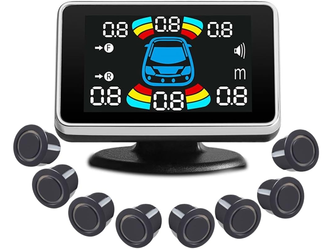 8 Sensores De Aparcamiento Parktronic Para Coches, Radar De Marcha Atrás