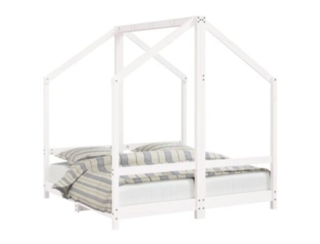 Estructura De Cama Para Niños VIDAXL Blanco Madera (145.5x151x158 cm)