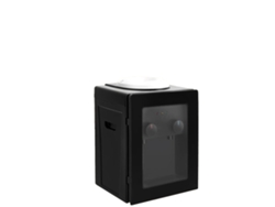 Dispensador de agua, función de agua fría y caliente, diseño en acero inoxidable, color negro (OEM)