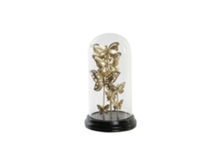 Decoración Cristal Metal Mariposas 18,5x18,5x32,5cm