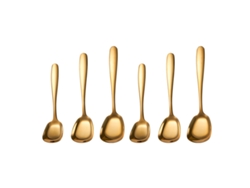 Juego de 6 cucharas de café de acero inoxidable: cubiertos para café, azúcar, sopa y postre TRUYUETY