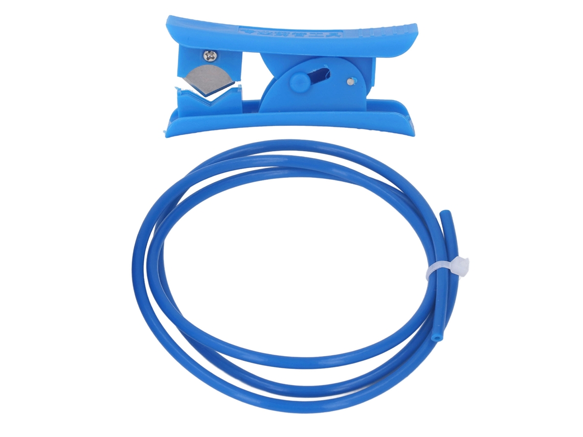 Tubo PTFE 3 Metros Resistente ao Calor com Cortador para Filamento 1.75mm Azul