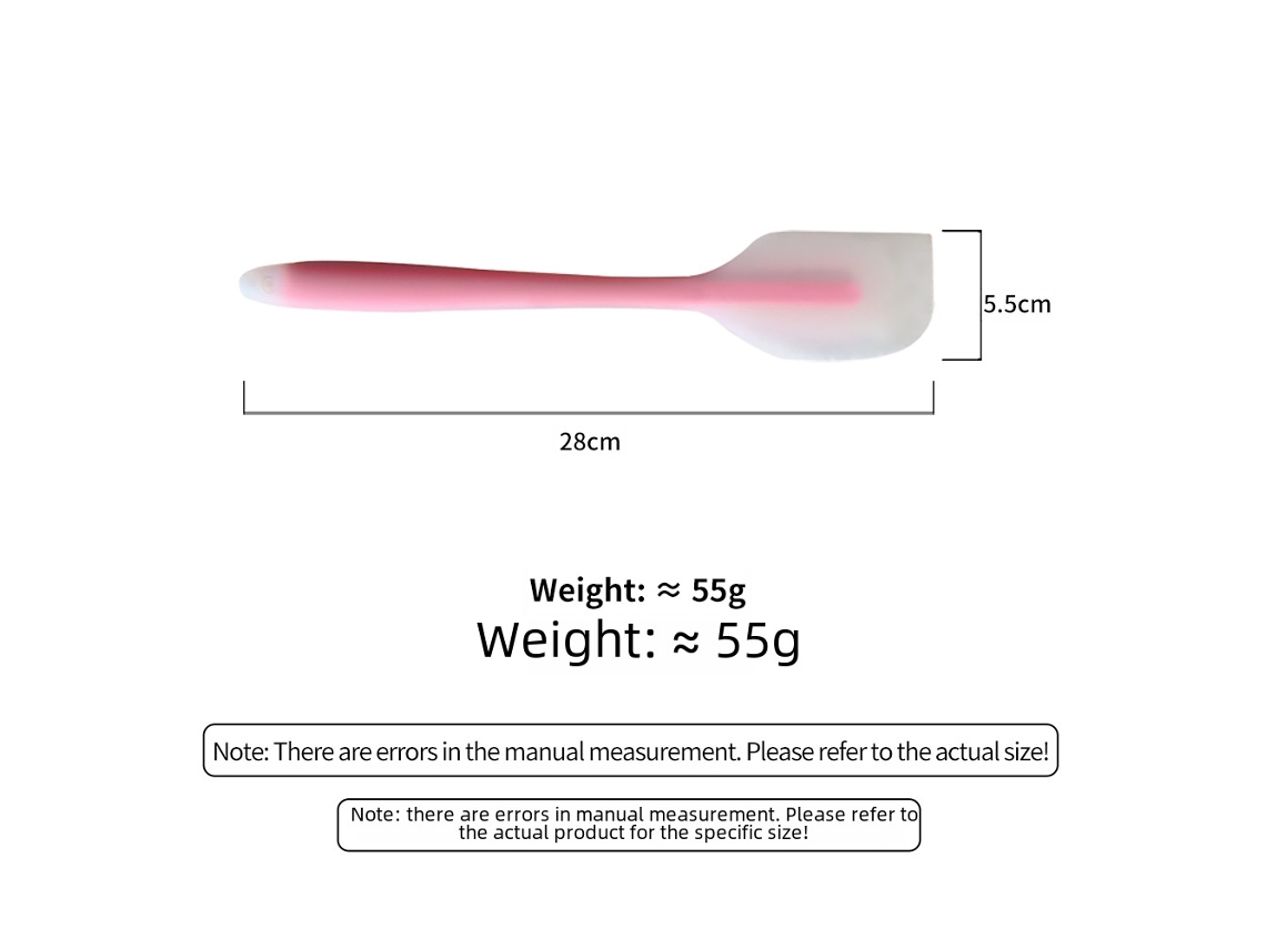 Espátula grande de silicona semitransparente para cocinar, ideal para uso doméstico y de repostería.