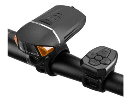 Luces de bicicleta USB recargable Señal de giro Bocina eléctrica Alarma antirrobo Control remoto inalámbrico para ciclismo, bicicleta de montaña o ...