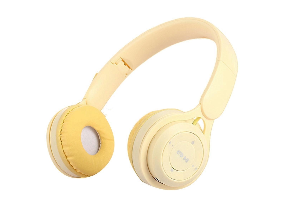 Auriculares Inalámbricos Bluetooth Plegables Para Niños Amarillos