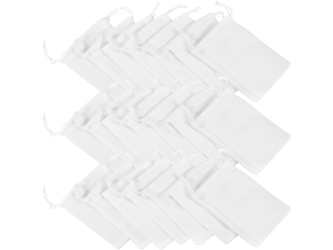 Regalo 60 Piezas Cordón Ajustable Joyería Empaque Reutilizable Set Tela