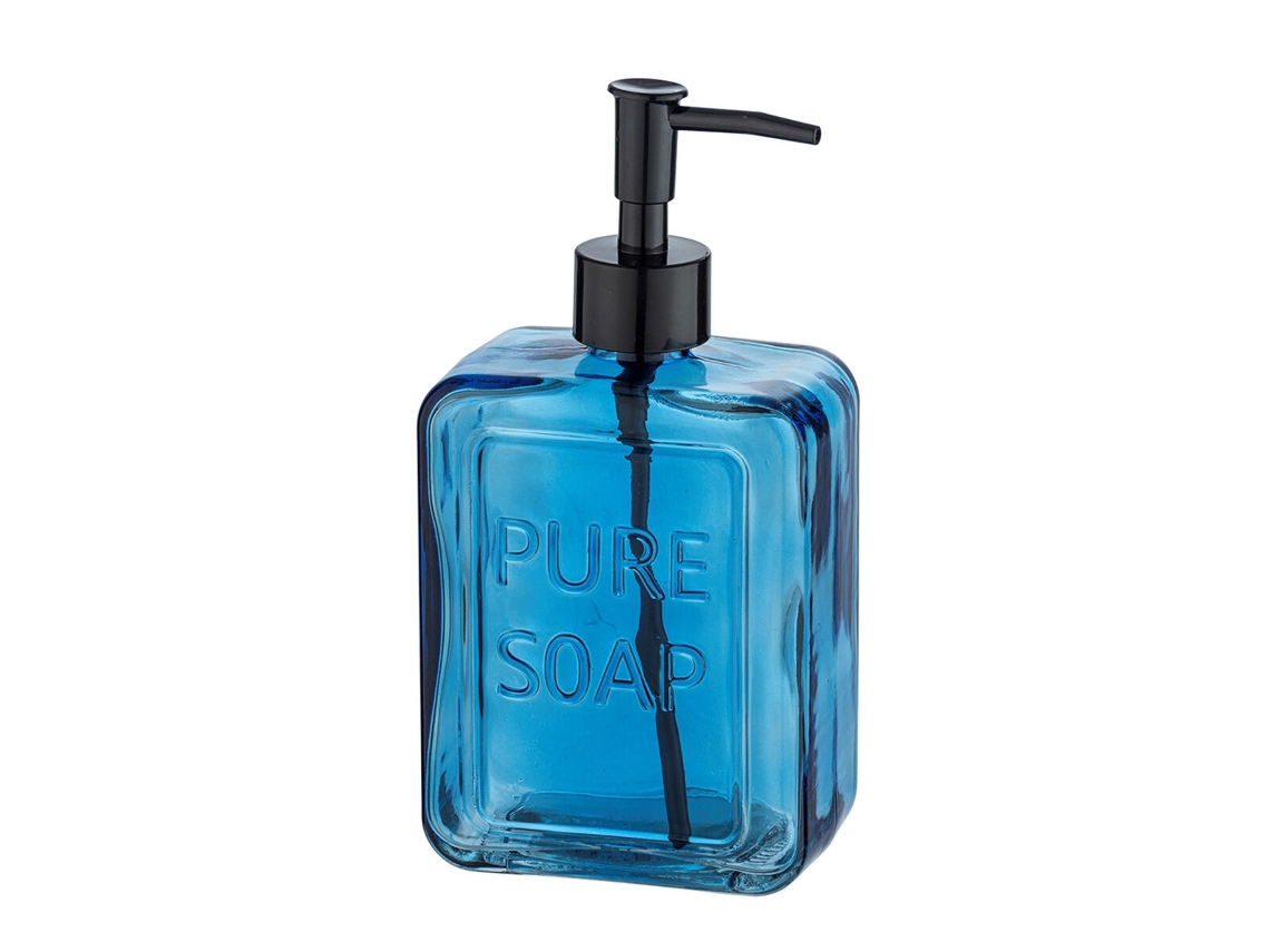 Dispensador de Jabón Wenko Pure Soap 550 ml Azul Vidrio