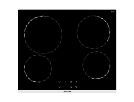 Placa de Vitrocerámica BRANDT BPV1641B (Eléctrico - 60 cm - Negro)