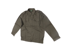 Camisa De Trabajo De Manga Larga Para Hombre, Verde, Algodón Puro, Estilo Industrial Informal, Talla 180.