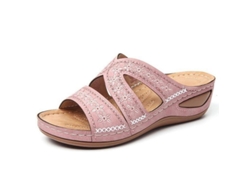 Sandalias Ortopédicas Con Soporte Para El Arco Del Pie, Plantilla De Cuero Suave Y Plataforma Gruesa (modelo 2021) Para Mujer.