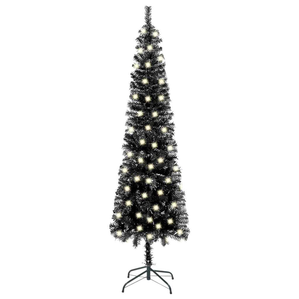 De Navidad Estrecho con led 120 cm negro vidaxl luces 38x12