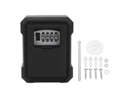 Caja Fuerte Con Llave De Combinación De 4 Dígitos Para Montaje En Pared, Llavero Seguro Para El Hogar, La Oficina Y El Hotel - Negro