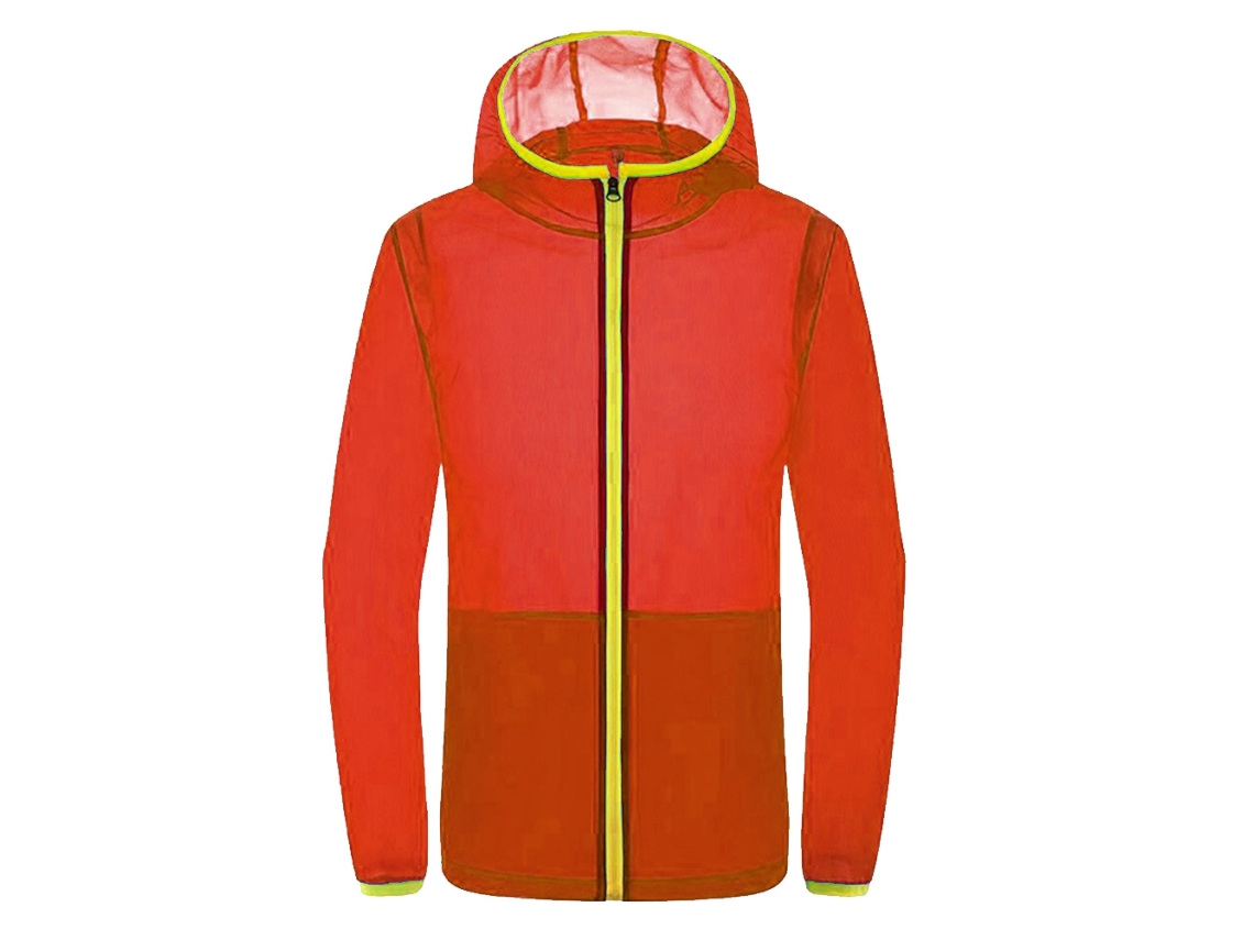 Chaqueta roja con ventilador de refrigeración, talla 3XL