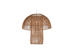 Lampara Techo Ratán Seta Natural Marron 50x50x51cm
