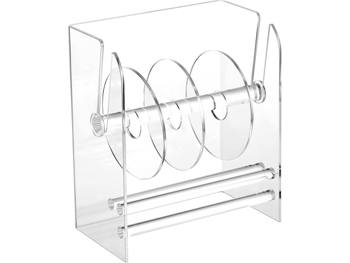 Dispensador Ajustable De Rollos De Pegatinas Acrílicas Para Oficina Y Hogar - Soporte Práctico