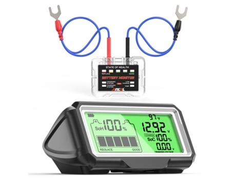 Probador de batería de coche BM200 PRO, LED de 12 voltios, Monitor de batería de coche, pantalla frontal, Analizador de batería de recarga con ener...