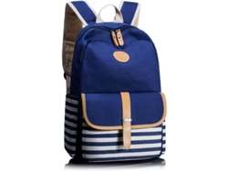 2026-mochila Escolar 2025 Para Niñas Con Bolsillos Laterales Color Azul, Canvas De Alta Calidad, Ideal Para Viajes Y Diario