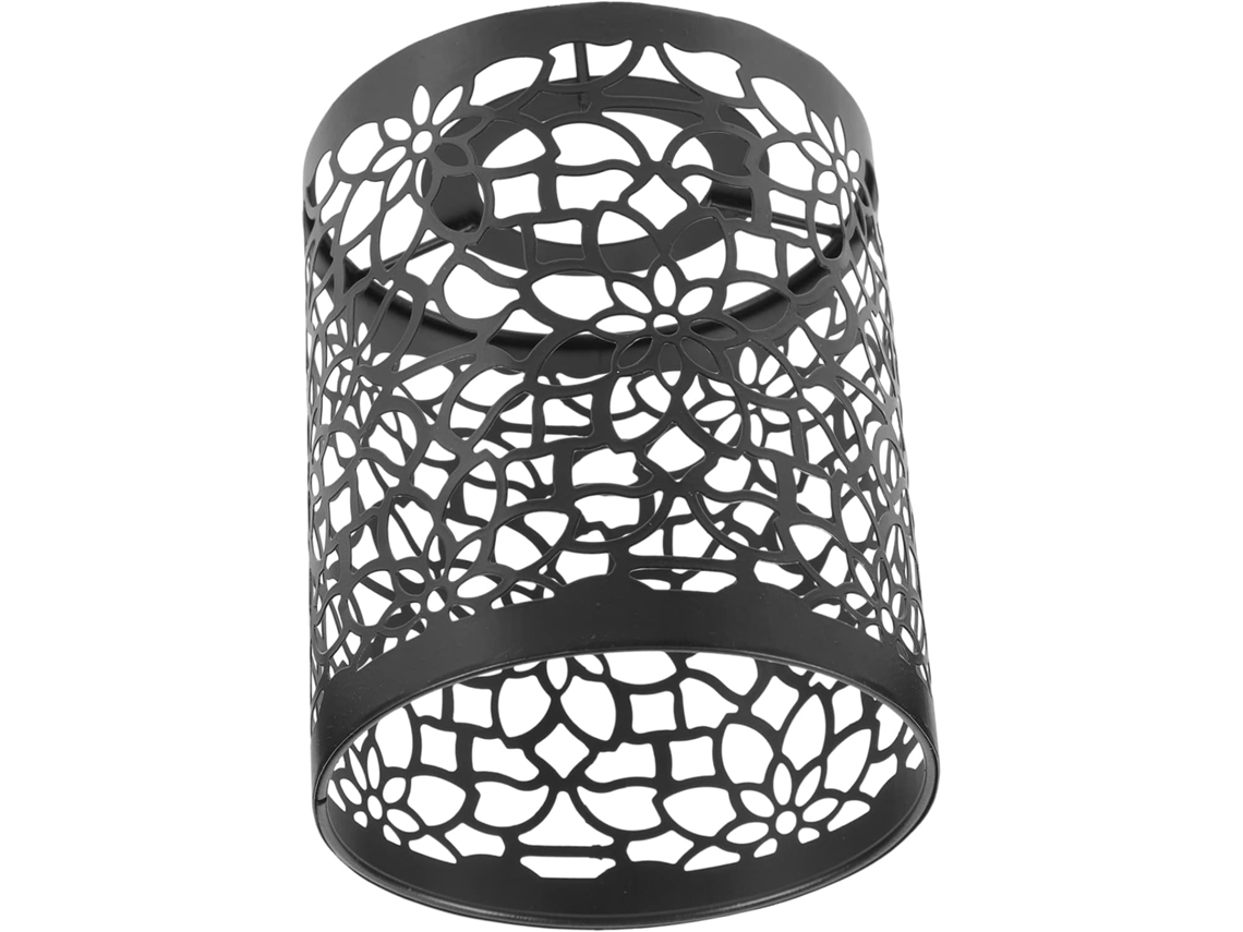 Cilíndrico De Hierro Negro De Fácil Instalación Con Diseño Calado, Repuesto De Estilo Industrial Para Piezas Rotas.