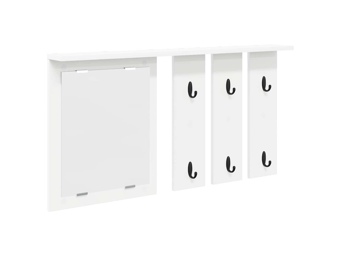 Maison Exclusive - Perchero De Pared Blanco 85 X 10 X 45 Cm Madera Contrachapada