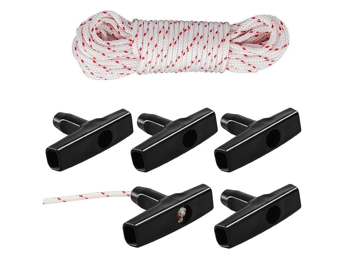 Cable De Arranque (3,5 Mm X 10 M) Con Asa, Para Cortacésped, Motosierra, Desbrozadora Y Motor Universal.