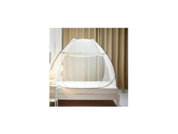 Mosquitera retráctil con protección natural, extragrande, tela de alta calidad, fácil instalación y almacenamiento, dosel para camas de interior y exterior.