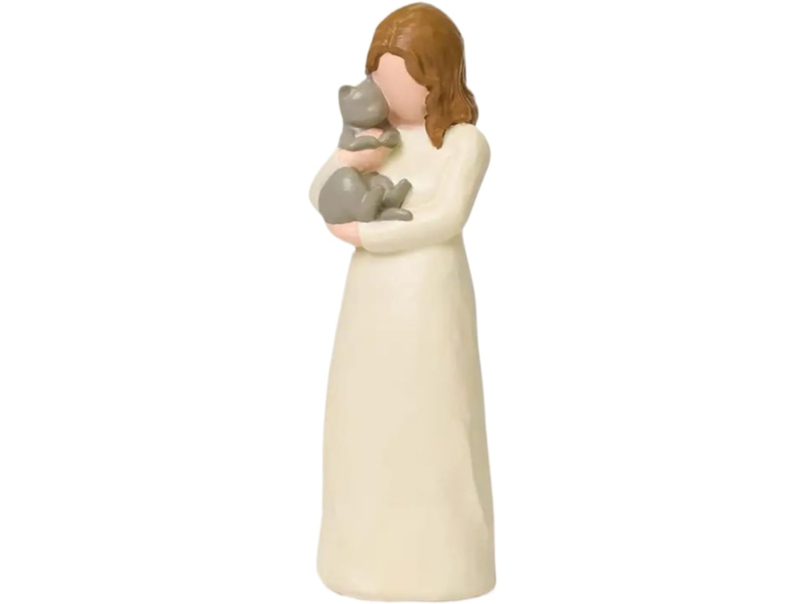 Estatua Hermana Figura Conmemorativa Amistad Escultura Resina Pérdida Estar Oficina Mesita Noche Alféizar