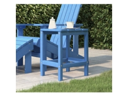 Mesa de jardín LOVELY HOME Adirondack con patas de PEAD en color ciano (38 x 38 x 46 cm)