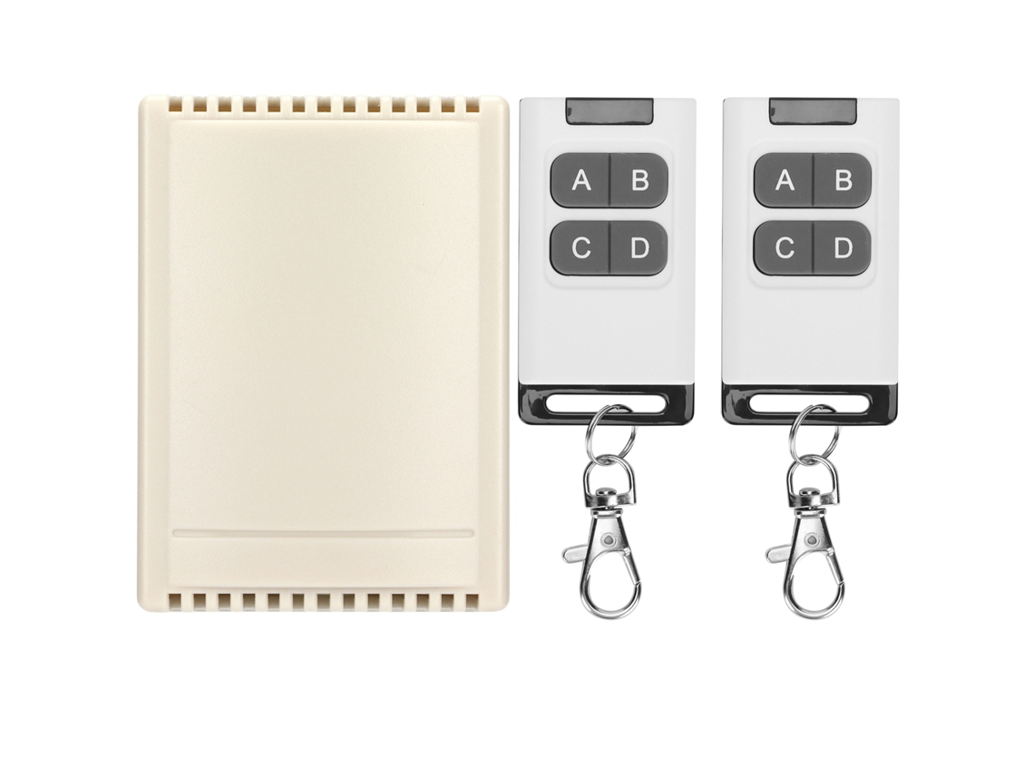 Control Remoto Inalámbrico De 433 Mhz Con Interruptor De Relé De 4 Canales Y 12 V Para Uso Doméstico E Industrial.