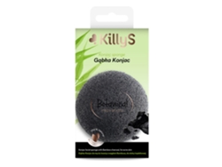 Esponja konjac Killys Botanical Inspirations con carbón de bambú para pieles con tendencia al acné