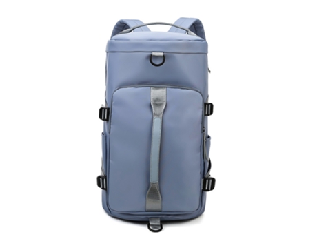 Mochila portátil multifuncional de gran capacidad, mochila de un solo hombro, bolsa deportiva de entrenamiento (azul)