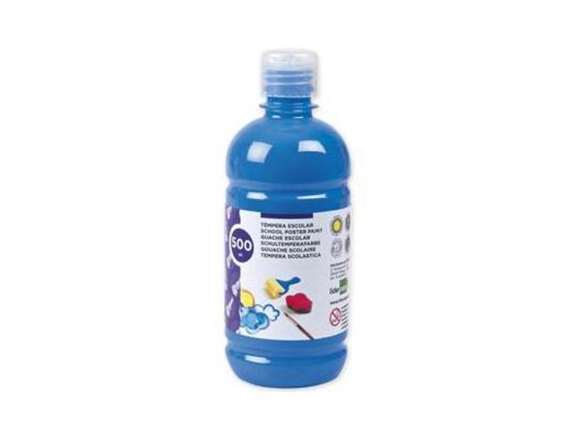 Liderpapel Gouache Escolar 500 Ml Azul Cian