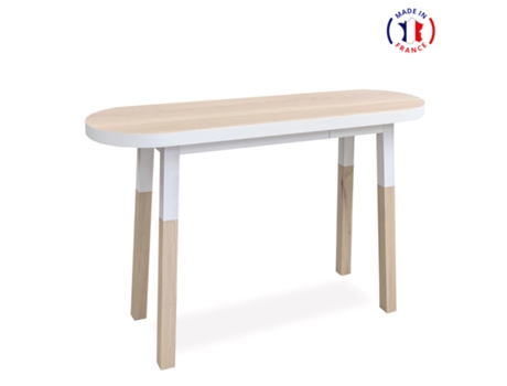 Consola Alta Ovalada MON PETIT MEUBLE FRANÇAIS (Azul Sombre de Rance - Madera - 140 x 90 x 45 cm)