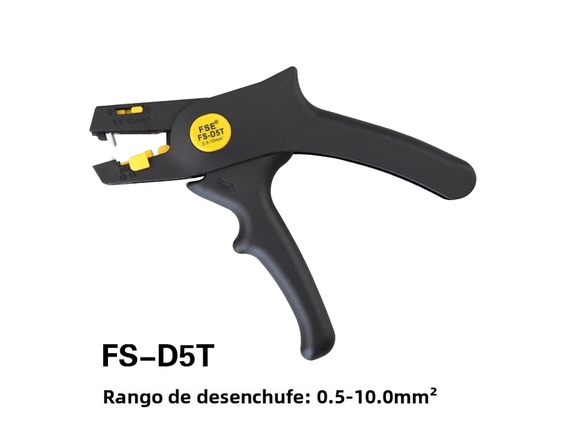 (amarillo 1) Pelacables Ajustable Multifuncional, Corte Automático, Tijeras Para Cables De Acero Inoxidable