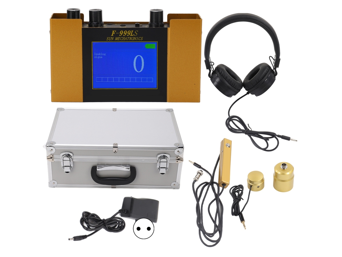 Detector de fugas de calefacción por suelo radiante para interiores y exteriores, diagnóstico de fugas en tuberías de hierro, enchufe europeo